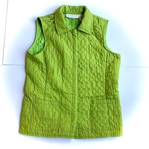 Susan Bristol Green Collared Vest
